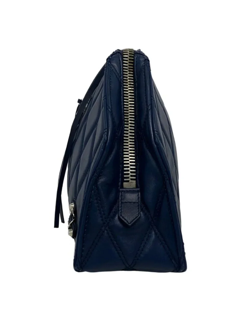 Balenciaga Clutch Navy Quilted Leather